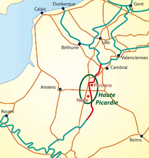 carte Canal Seine Nord Europe