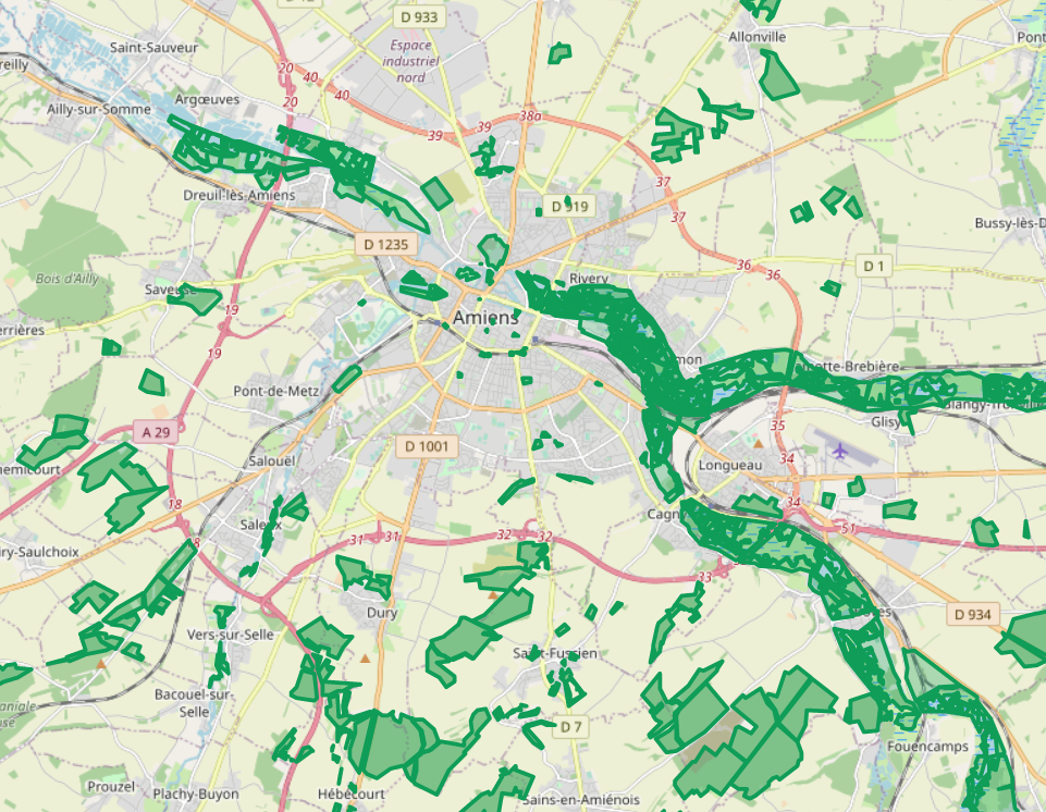 Carte Amiens